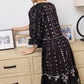 Gypsy Heart Dress in Midnight Ink