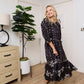Gypsy Heart Dress in Midnight Ink