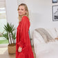 Daisywood Ruffle Smocking Dress in Red
