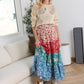 Kismet Patchplay Skirt in Poppy Bloom