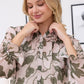 Forest Muse Printed Top in Olive Bloom