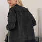 Pearl Dust Jacket in black Washed