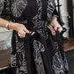 Botanica Moon Maxi Dress in Shadow Black