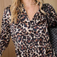 Palm Theory With Animal Print Maxi Dress in Olive White