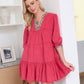 Pink Prowler Corduroy Dress in Panther Pink