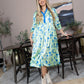 Sweet Syllable Shirt Dress in green