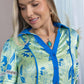 Sweet Syllable Shirt Dress in green