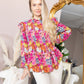 Chromaflora Highneck Top in Jungle Bloom