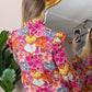 Chromaflora Highneck Top in Jungle Bloom