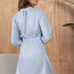 Raven March Shirt Dress in Light Grey