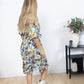 ArtHaus Garden Shirt Dress in Coral Bloom