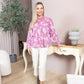 Victorian Bloom Blouse in Dusty Pink