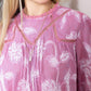 Victorian Bloom Blouse in Dusty Pink