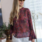 Rosette Reverie Top in Berry Bloom