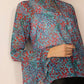 Rosette Reverie Top in Blue