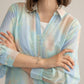Elysia Printed Shirt in Lunar White