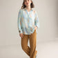 Elysia Printed Shirt in Lunar White