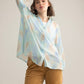 Elysia Printed Shirt in Lunar White