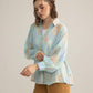 Elysia Printed Shirt in Lunar White