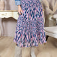 Sahara Bloom Ruffle Skirt in Midnight Lavender