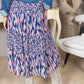 Sahara Bloom Ruffle Skirt in Midnight Lavender