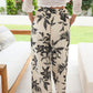 Zen Garden Women's Pants in White & Black