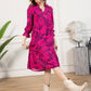 Spring Carnival Ruffle Dress in boysenberry color