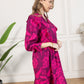 Spring Carnival Ruffle Dress in boysenberry color