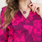 Spring Carnival Ruffle Dress in boysenberry color
