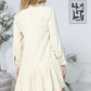 Blush Hour Pleated Mini Dress in Chino Green