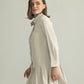 Blush Hour Pleated Mini Dress in Lunar Rock