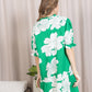 Minted Bloom Mini Dress in Green Daisy