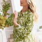 Grid & Grace Midi Dress in Olive Green