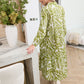 Grid & Grace Midi Dress in Olive Green