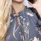 Wildflower Whisper Mini Dress in Dusk Grey