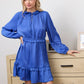 Wildflower Waltz Midi Dress in River Blue