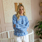 Twist of West Knitted Sweater in Blue