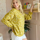 Twist of West Knitted Sweater in Yellow