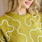 Twist of West Knitted Sweater in Yellow