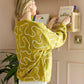 Twist of West Knitted Sweater in Yellow