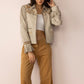 Dust & Daisies Leather Jacket in Starlit White