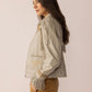 Dust & Daisies Leather Jacket in Starlit White