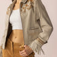 Dust & Daisies Leather Jacket in Starlit White
