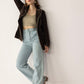 Wandering Compass Leather Jacket in Sierra Black