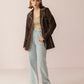 Wandering Compass Leather Jacket in Sierra Black