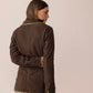 Wandering Compass Leather Jacket in Sierra Black
