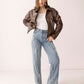 Emberhide Leather Jacket in Buckle Brown