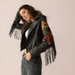 Thorn & Thunder Leather Jacket in Ink Bloom