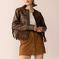 The Outlaw Edit Leather Jacket in Dusk Brown