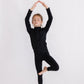 SALE Balanced Black Full-Zip Ruffle Active Jacket